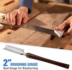 1PCS 2” HSS Roughing Gouge Lathe Chisel Wood Lathe Turning Tool For Woodturning