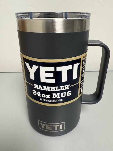 Charcoal YETI® 24oz Rambler Beer Mug – Authentic – Brand New VII Magslider