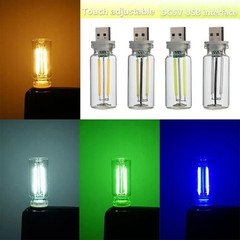 USB LED Night Light Touch Control Atmosphere Bulb Bedroom Mood Decor Lamp
