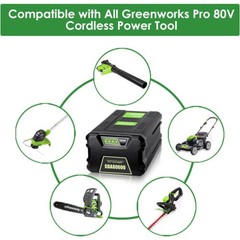 80V 8.0Ah Lithium-ion Battery For Greenworks PRO 80V GBA80200 GBA80600 2601302