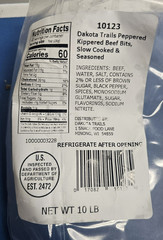 10lb Peppered Dakota Trails Kippered Beef Bits – FREE SHIPPING – 12/18/26+ exp