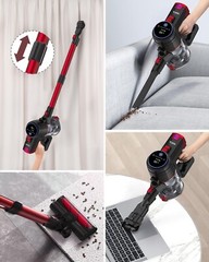 VYKLO 55Mins Powerful Cordless Handheld Stick Vacuum Cleaner Hard Floor Carpet R