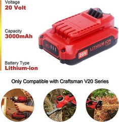 NEW FOR Craftsman CMCB202 V20 20 Volt Lithium ion Li-ion Battery 3.0 AH CMCB201