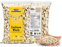 Rani Raw Cashews Whole (uncooked, unsalted) 28oz (800g)