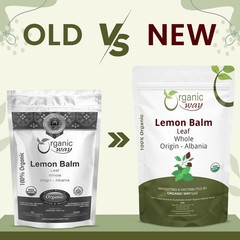 Organic Way Lemon Balm Leaf Whole – Organic, Kosher & USDA Certified