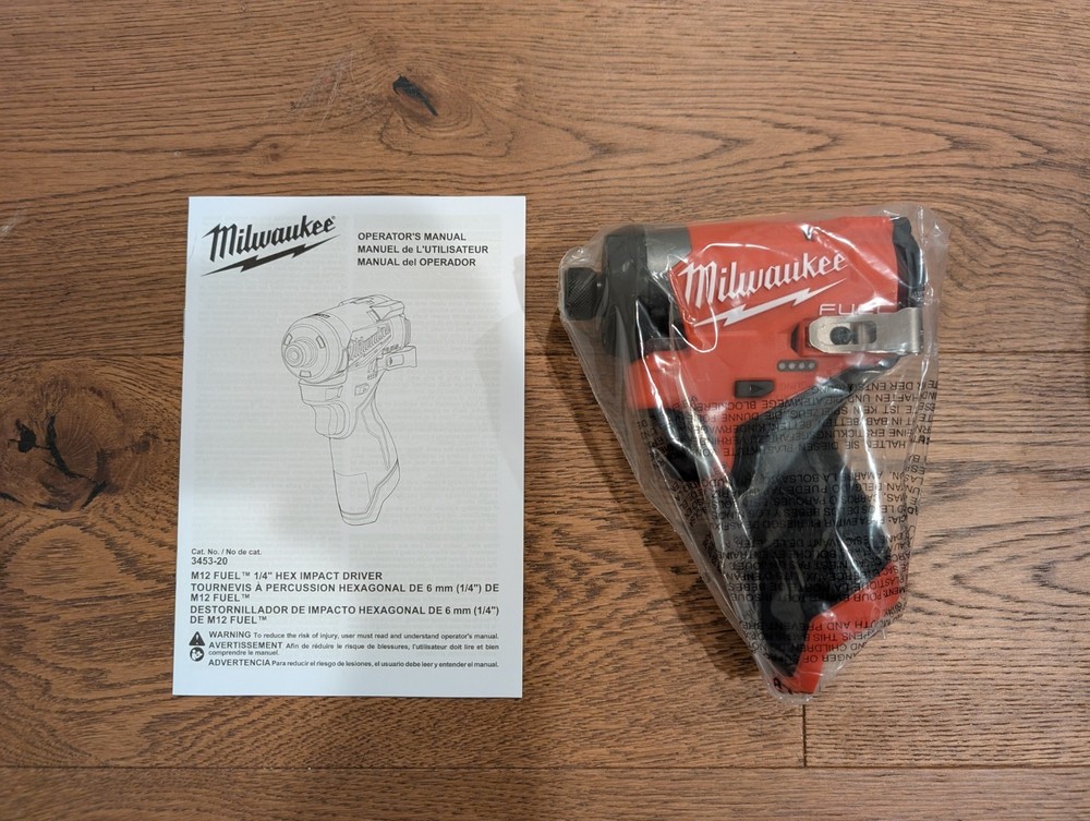 Milwaukee M12 Fuel 1/4in Hex Impact Driver (3453-20) – TOOL ONLY