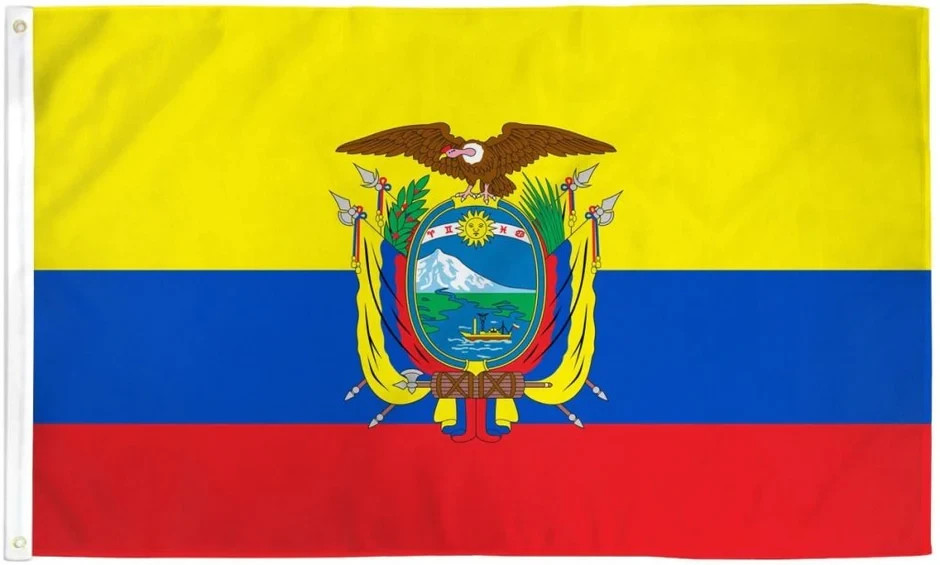 Ecuador 2x3ft Poly Flag International Ecuadorian Ecuador Country National Flag
