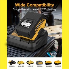 3A For DeWalt 20V Max Battery Charger 12V Fast Charging DCB115 DCB112 DCB1104