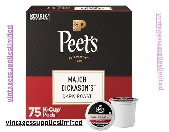 Peet’s Coffee Major Dickason’s Blend Dark Roast K-Cup Pods 75 Count – Free P&P