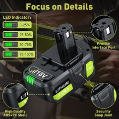 8.0Ah for RYOBI P108 Li-Ion 18V Battery PBP005 LITHIUM-Ion P103 P107 P108 NEW