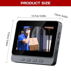 2.4G Wireless Smart Visual Intercom Video Doorbell Camera Monitor for Home US