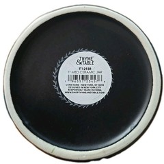 Thyme & Table ~ 27.6 Ounce BLACK Ribbed Jar ~ Canister w/Lid ~ 4.4 in x 5.9 Tall
