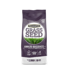 Pennington Annual Ryegrass Grass Seed Full Sun Partial Shade 10 lb Bag New