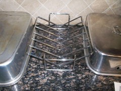 Vtg 3 pc Aluminum Roaster Roasting Pan Turkey WEAR EVER STYLE HEAVY DUTY RACK