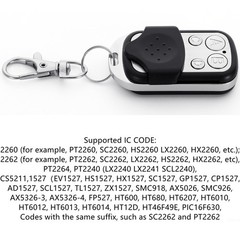 Electric Gate Garage Door Opener Key 433mhz Universal Cloning Remote Control Fob