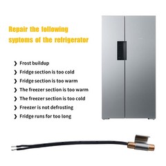 1 Pcs W10316760 Refrigerator Thermistor Sensor w/ Clip AP4538142 WP10316760