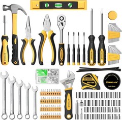 Household Tool Kit 209 Piece Socket Wrench Set Home Auto Repair Garage Mechanic