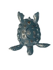 Blue Green Sea Turtle Indoor Wall Decor Art ~Set of 3~ Made of light metal