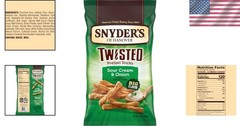 Delicious 12 Oz Sour Cream & Onion Pretzel Sticks – Perfect Anytime Snack
