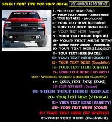Custom Windshield Text Lettering Vinyl Decal Sticker Business Sign Truck,Car,Bus