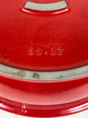 Emile Henry Flame Red Large Tagine 12.5″ Wide France Moroccan