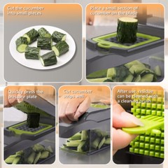 16-In-1 Vegetable Fruit Kitchen Chopper Cutter Food Onion Veggie Dicer Slicer