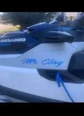 Boat Name Decal 4×24″ / Custom Hull Graphic / Premium Marine Vinyl Lettering