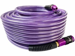 SANFU Polyurethane(PU) Air Hose 1/4-Inch x 100ft Reinforced, 100FT, Purple