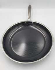 HexClad 12″ FRYING PAN with LID 12-Inch 12 Hybrid Non-Stick -Used Good Condition