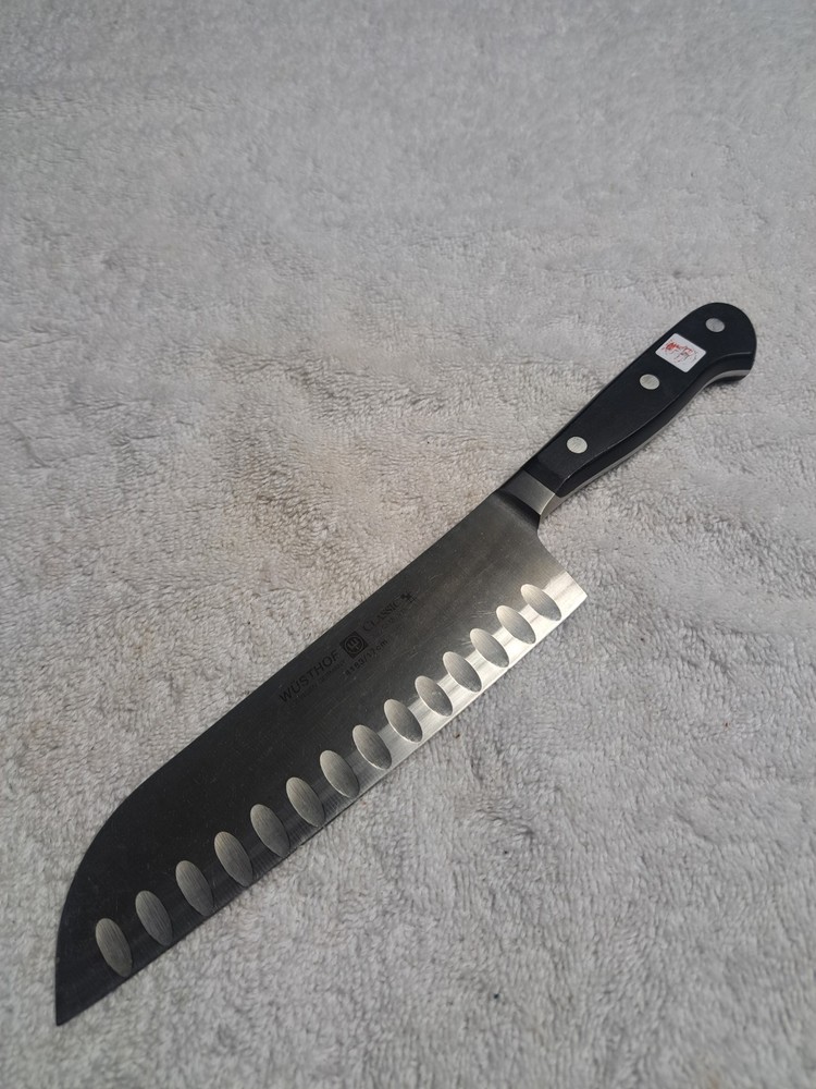 WUSTHOF CLASSIC SOLINGEN GERMANY 4183 17cm 7″ Hollow Edge Santoku Knife