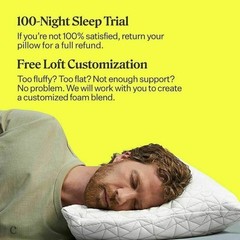 USA Coop Home Goods Premium Adjustable Loft Pillow Queen -NEW