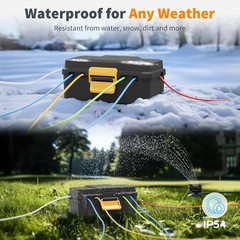 Waterproof Electrical Box Outdoor Extension Cord Covers Waterproof for 6 Cables