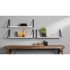 BERMUDA 9.8 In. Black Steel Shelf Bracket