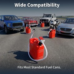Fuel Transfer Pump for Gas Cans & Racing Jugs, Portable Electric Gasoline Sip…