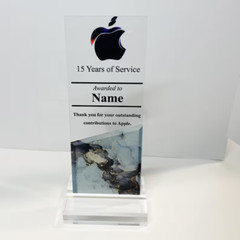 Custom Acrylic Trophy – Engraved Award Plaque for Employee or Company Anniversar