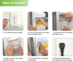 Ice Bin Bucket Compatible with LG Refrigerator AKC72949319