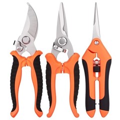 3 Pcs Garden Shears Stainless Steel Gardening Scissors Pruning Shears for Garden