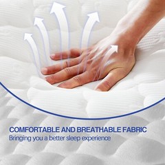 8″10″ Gel Memory Foam and Spring Hybrid Mattress Twin Full Queen King Size