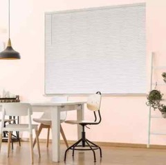 White Cordless Room Darkening 1 in. Vinyl Mini Blind – 24.25 in. W x 72 in. L