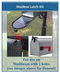 New Plastic Latch Set Kit for Solar Group Standard Mailbox Repair Latch Kit