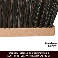 14.2″ Hand Broom Soft Bristles Cleaning Brush, Dusting Brush with Wooden Handle,