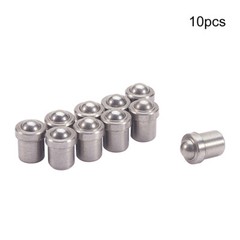 2 10PCS Brushed Nickel Closet Ball Door Catch Bullet Type Friction Stopper FC003