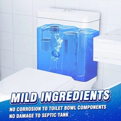 8 Count Lavender Toilet Bowl Cleaner & Air Freshener – Lasts 30 Days