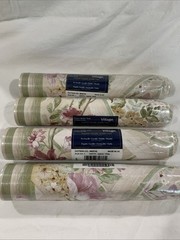 4 Village Wallpaper Border 5805742 Scalloped Pink Floral 9.5″ Cottage Victorian