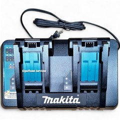 Makita DC18RD 18V Lithium-Ion Dual Port Rapid Optimum Charger, 2-Port