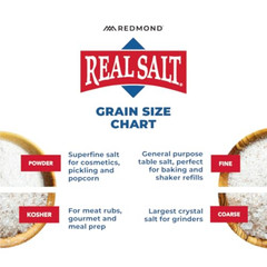 REDMOND Real Sea Salt – Natural Unrefined Gluten Free Fine,
