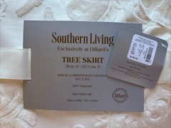 New ~ Southern Living 58 in. Christmas Tree Skirt White Velvet NWT $110
