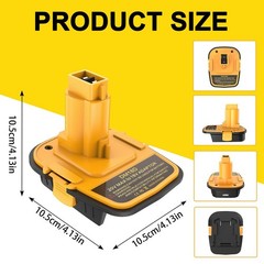 DM18D Converter Compatible with Dewalt 20V Battery & Milwaukee 18V Battery