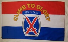10th Mountain Division Flag 3×5 ft United States US Army Climb to Glory Tenth