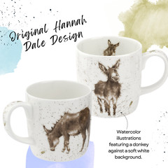 Royal Worcester Wrendale Designs Bone China 14 Ounce Mug – Gentle Jack (Donkey)